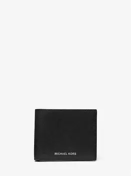 Кошелек-Купюрница Varick из сафьяновой кожи с футляром Michael Kors, черный