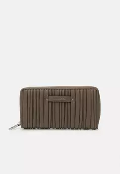 Кошелек KUSHION KARL LAGERFELD, серо-коричневый