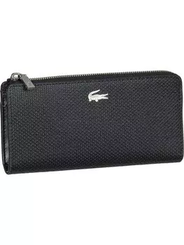 Кошелек Lacoste Chantaco Classic Slim Zip Wallet 3580, черный