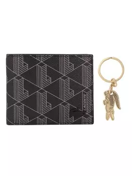 Кошелек Lacoste Money Pieces 11 cm, цвет monogram noir gris