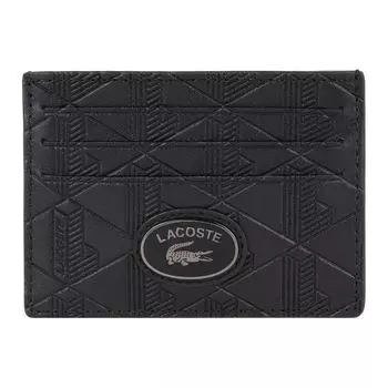 Кошелек Lacoste Money Pieces Kreditkartenetui RFID Schutz Leder 10 см, цвет noir