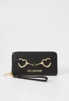 Кошелек LAMINATED HEARTBIT Love Moschino, черный