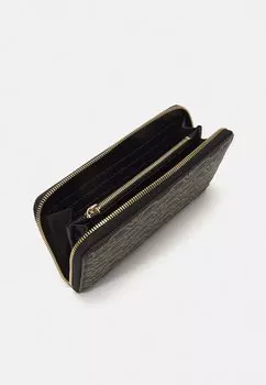 Кошелек LARGE MONOGRAM WALLET Emporio Armani, черный