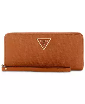 Кошелек Laurel Large Zip Around GUESS, коричневый
