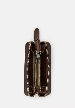 Кошелек LEATHER CONTINENTAL WALLET Lauren Ralph Lauren, темно-коричневый