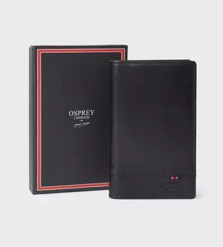 Кошелек London Leather из микрокожи OSPREY LONDON, черный