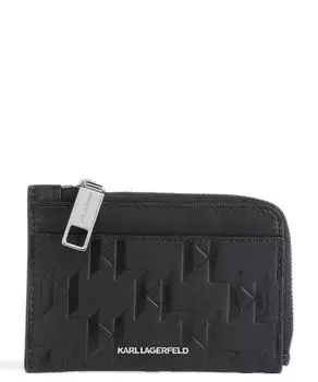 Кошелек Loom lea из воловьей кожи с тиснением Karl Lagerfeld, черный