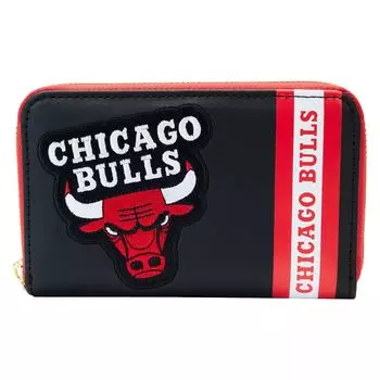 Кошелек Loungefly Chicago Bulls с нашивками на молнии