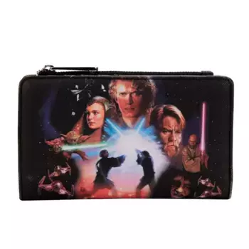 Кошелек Loungefly Star Wars Prequel Trilogy, черный