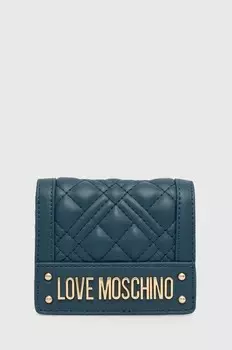 Кошелек Love Moschino, бирюзовый