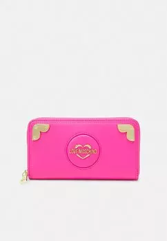 Кошелек Love Moschino HEART CORNER, фуксия