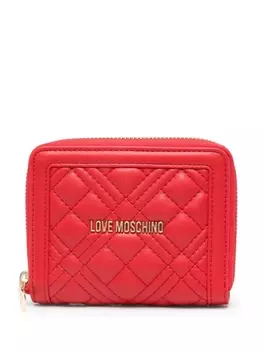 Кошелек Love Moschino из матлассе, красный