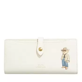 Кошелек маленький слоновая кость Polo Ralph Lauren, бежевый