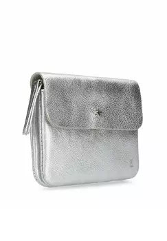 Кошелек Manfield, серебристый
