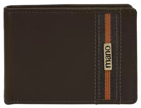 Кошелек MANO, натуральная кожа, коричневый
