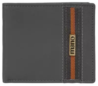Кошелек MANO, натуральная кожа, серый