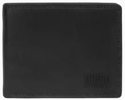 Кошелек MANO "SUTURA", натуральная кожа, черный