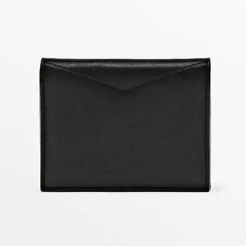 Кошелек Massimo Dutti Leather, черный