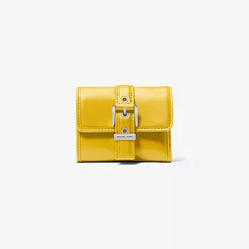 Кошелек Michael Kors Colby Small Leather Tri-Fold, желтый