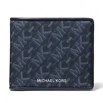 Кошелек Michael Kors Hudson Empire Signature Logo Billfold, синий