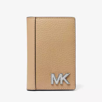 Кошелек Michael Kors Hudson Pebbled Leather, бежевый