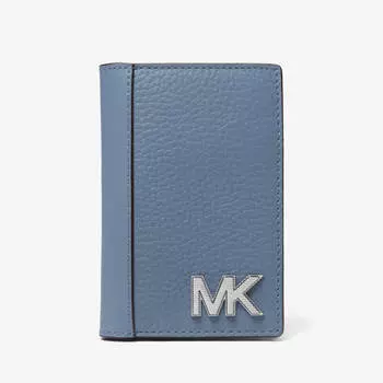 Кошелек Michael Kors Hudson Pebbled Leather, синий