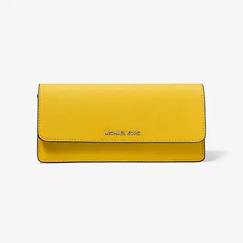Кошелек Michael Kors Jet Set Large Saffiano Leather Snap-Front, желтый