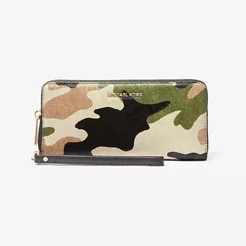 Кошелек Michael Kors Jet Set Travel Large Camouflage Print, мультиколор