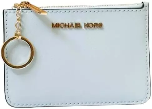 Кошелек Michael Kors Jet Set Travel Small Top Zip Coin With ID Holder, голубой