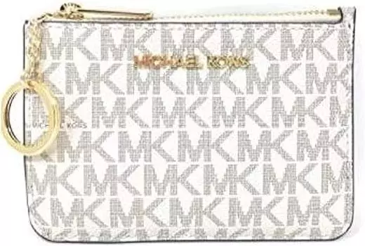Кошелек Michael Kors Jet Set Travel Small Top Zip Coin With ID Holder, коричневый, серый