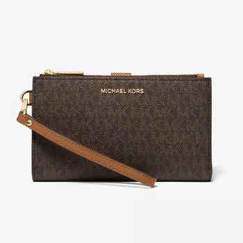 Кошелек Michael Michael Kors Adele Logo, коричневый