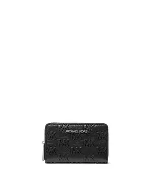 Кошелек MICHAEL Michael Kors Jet Set Small Zip Around Card Case, черный