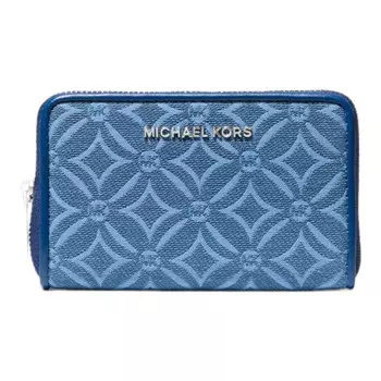 Кошелек Michael Michael Kors Small Logo Jacquard, голубой