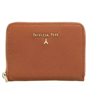 Кошелек mini zip around new Patrizia Pepe, коричневый