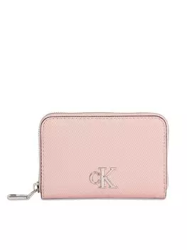 Кошелек Minimal Monogram M Zip Around T Calvin Klein, розовый