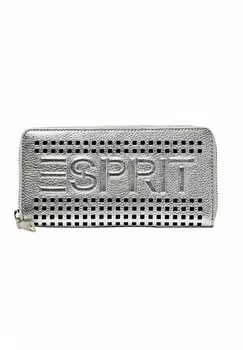 Кошелек MIT LOGO UND REISSVERSCHLUSS Esprit, серебро
