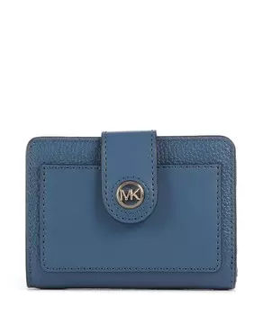 Кошелек mk с подвесками из зернистой яловой кожи Michael Kors, синий