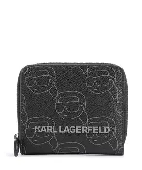 Кошелек моно K/Ikonik из искусственной кожи Karl Lagerfeld, черный