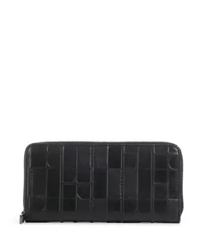 Кошелек monogram shell natural sally rfid из воловьей кожи с тиснением Liebeskind, черный