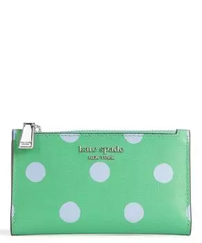Кошелек Morgan из зерненой кожи Kate Spade New York, зеленый