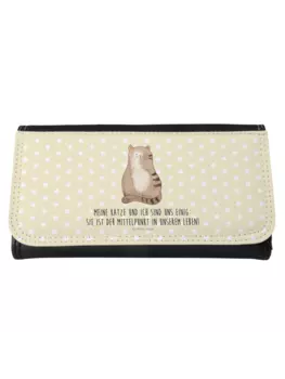 Кошелек Mr. & Mrs. Panda, желтый пастельный