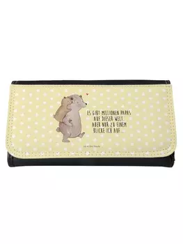 Кошелек Mr. & Mrs. Panda, желтый пастельный