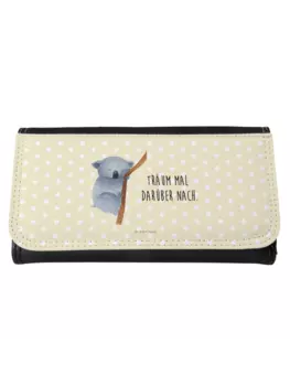 Кошелек Mr. & Mrs. Panda, желтый пастельный