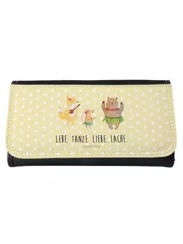 Кошелек Mr. & Mrs. Panda, желтый пастельный