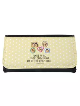 Кошелек Mr. & Mrs. Panda, желтый пастельный