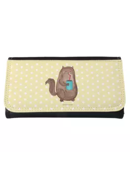 Кошелек Mr. & Mrs. Panda, желтый пастельный