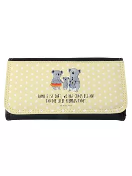 Кошелек Mr. & Mrs. Panda, желтый пастельный