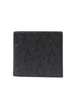 Кошелек мужской Armani Exchange портмоне с тиснением, черный
