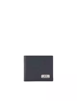 Кошелек мужской Armani Exchange с монограммой, черный
