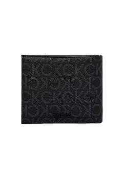 Кошелек мужской Calvin Klein с фирменным принтом, черный